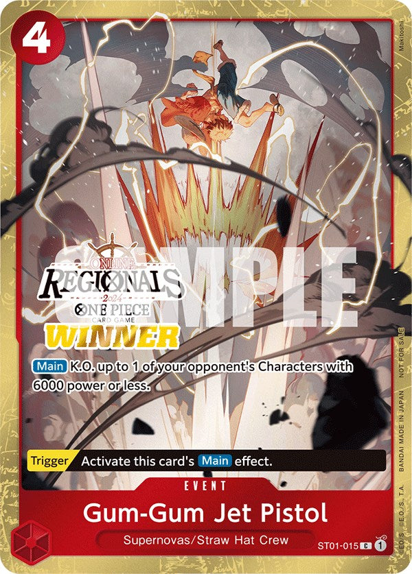 Gum-Gum Jet Pistol (Online Regional 2024) [Winner] [One Piece Promotion Cards] | Good Games North