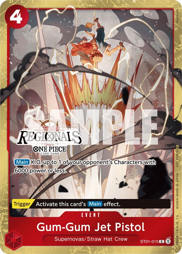 Gum-Gum Jet Pistol (Offline Regional 2024) [Participant] [One Piece Promotion Cards] | Good Games North