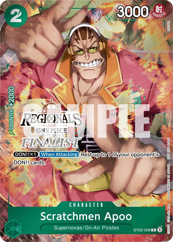 Scratchmen Apoo (Online Regional 2024) [Finalist] [One Piece Promotion Cards] | Good Games North