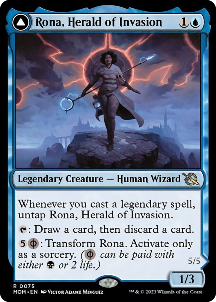 Rona, Herald of Invasion // Rona, Tolarian Obliterator [March of the Machine] | Good Games North