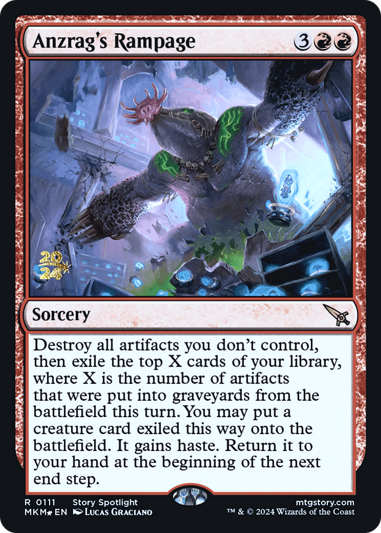 Anzrag's Rampage [Murders at Karlov Manor Prerelease Promos] | Good Games North