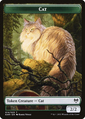 Dwarf Berserker // Cat Double-Sided Token [Kaldheim Tokens] | Good Games North