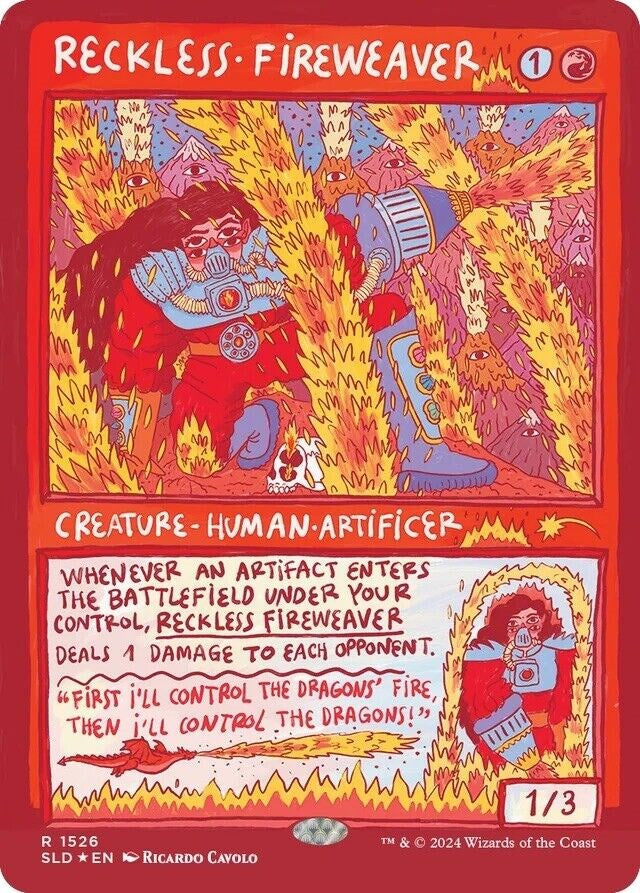 Reckless Fireweaver (Rainbow Foil) [Secret Lair Drop Series] | Good Games North