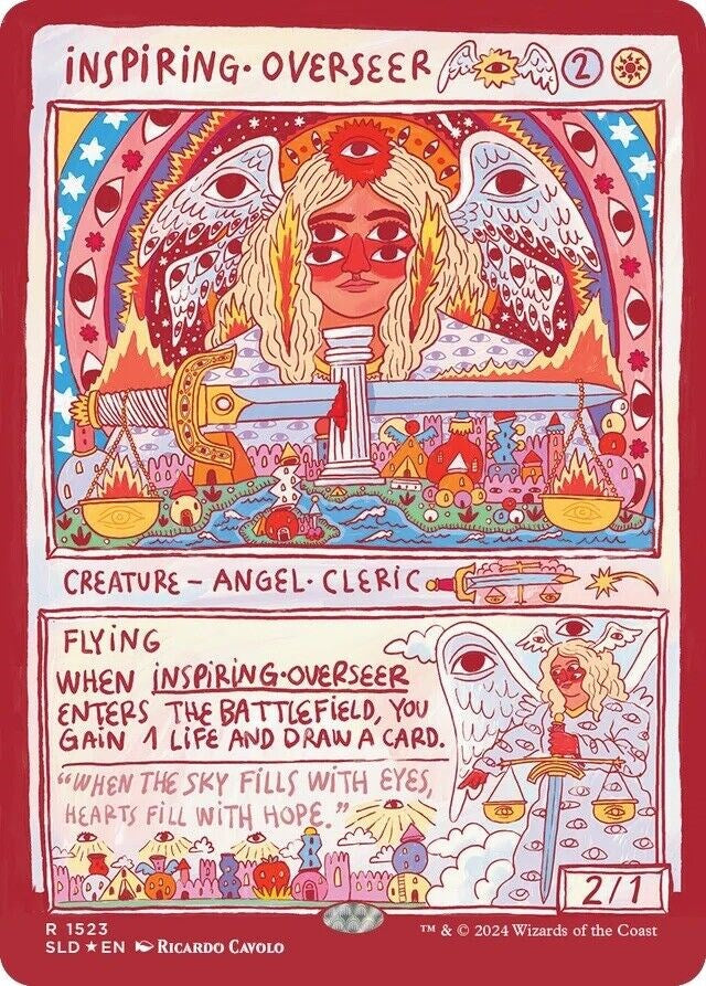 Inspiring Overseer (Rainbow Foil) [Secret Lair Drop Series] | Good Games North