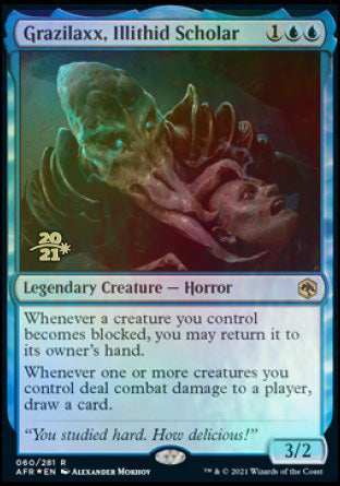 Grazilaxx, Illithid Scholar [Dungeons & Dragons: Adventures in the Forgotten Realms Prerelease Promos] | Good Games North