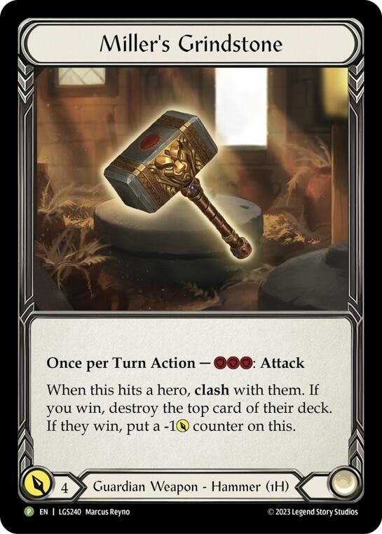 Miller's Grindstone [LGS240] (Promo)  Rainbow Foil | Good Games North