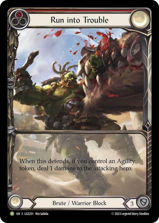 Run into Trouble [LGS251] (Promo)  Rainbow Foil | Good Games North