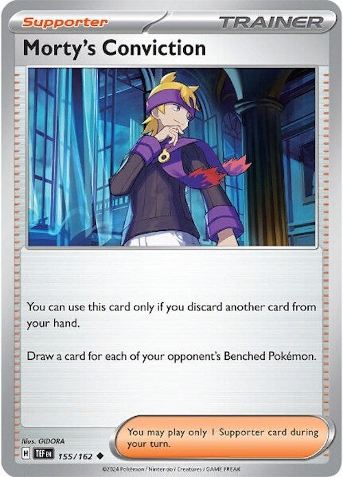Morty's Conviction (155/162) [Scarlet & Violet: Temporal Forces] | Good Games North