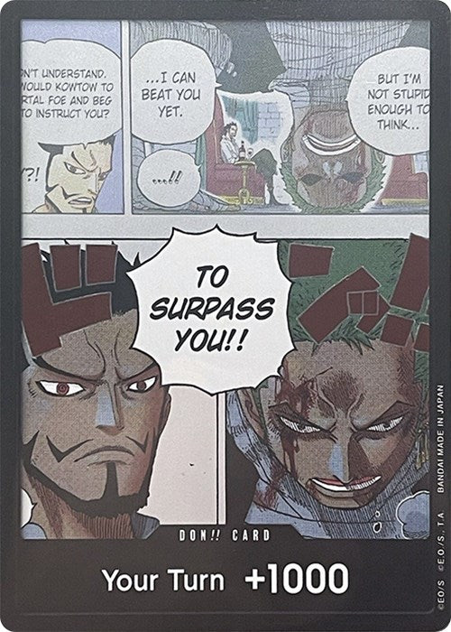 DON!! Card (Mihawk & Zoro) (Double Pack Set Vol. 3) [Wings of the Captain] | Good Games North