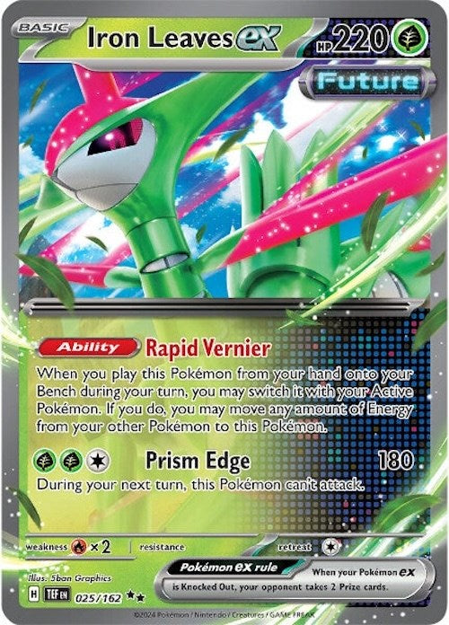 Iron Leaves ex (025/162) [Scarlet & Violet: Temporal Forces] | Good Games North