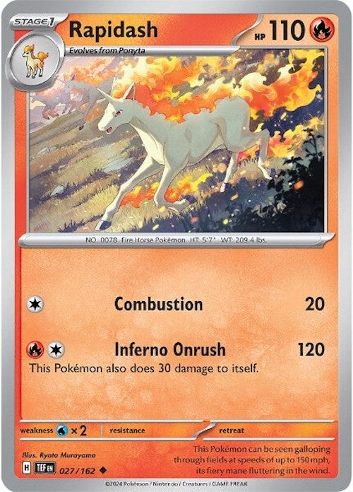 Rapidash (027/162) [Scarlet & Violet: Temporal Forces] | Good Games North