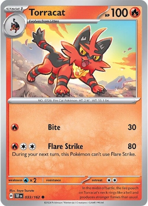 Torracat (033/162) [Scarlet & Violet: Temporal Forces] | Good Games North