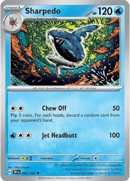 Sharpedo (043/162) [Scarlet & Violet: Temporal Forces] | Good Games North