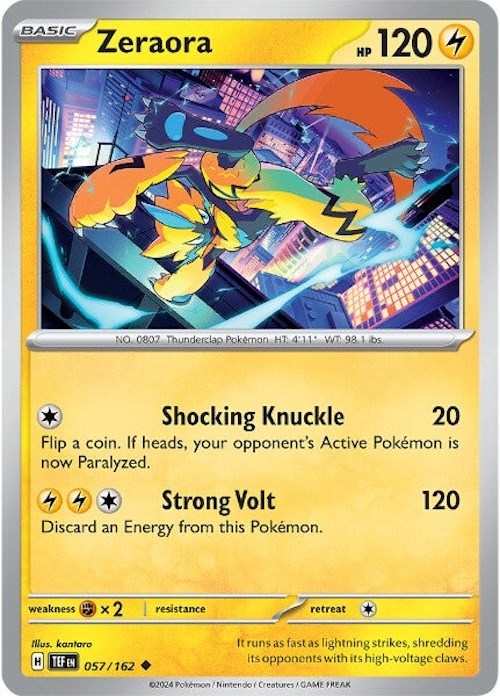 Zeraora (057/162) [Scarlet & Violet: Temporal Forces] | Good Games North