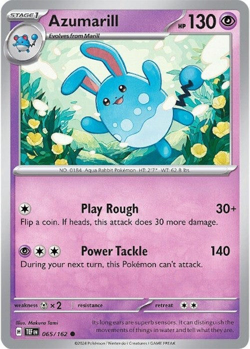 Azumarill (065/162) [Scarlet & Violet: Temporal Forces] | Good Games North
