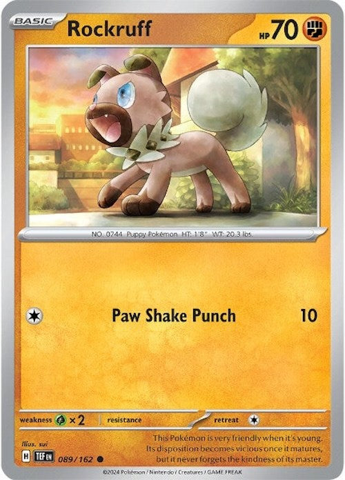 Rockruff (089/162) [Scarlet & Violet: Temporal Forces] | Good Games North