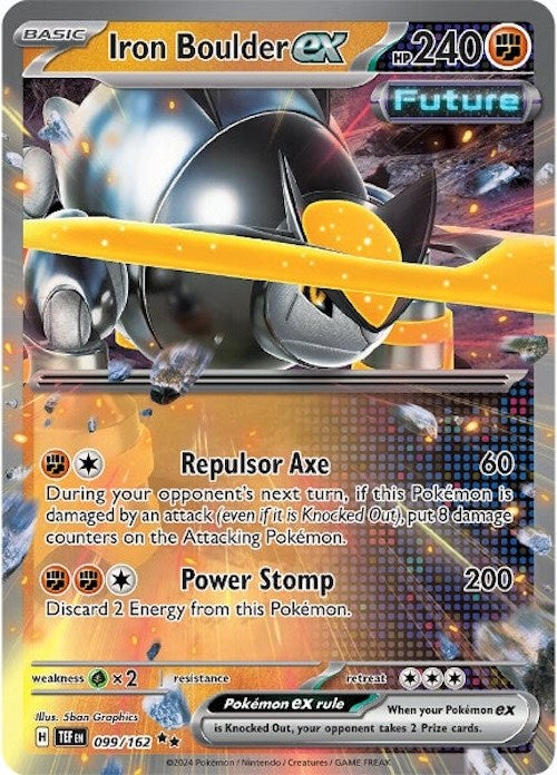 Iron Boulder ex (099/162) [Scarlet & Violet: Temporal Forces] | Good Games North