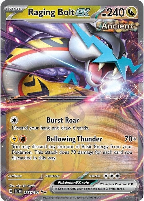 Raging Bolt ex (123/162) [Scarlet & Violet: Temporal Forces] | Good Games North