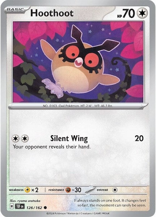 Hoothoot (126/162) [Scarlet & Violet: Temporal Forces] | Good Games North