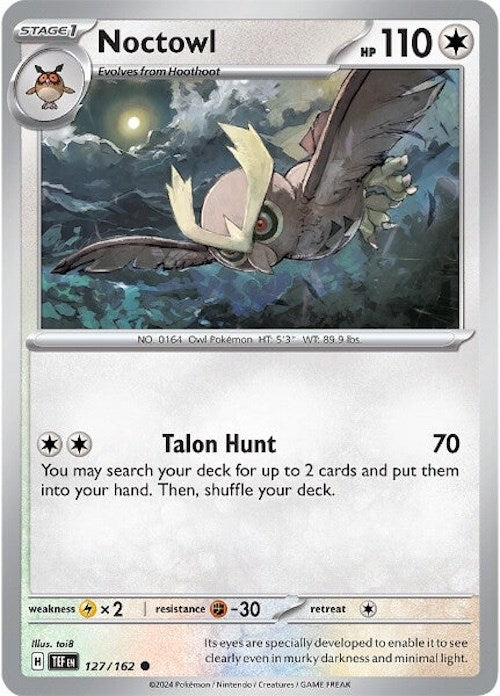 Noctowl (127/162) [Scarlet & Violet: Temporal Forces] | Good Games North