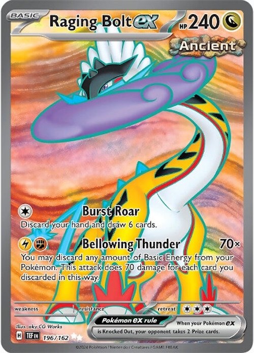 Raging Bolt ex (196/162) [Scarlet & Violet: Temporal Forces] | Good Games North