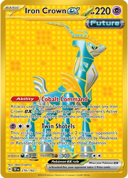 Iron Crown ex (216/162) [Scarlet & Violet: Temporal Forces] | Good Games North