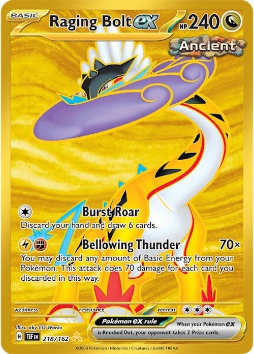Raging Bolt ex (218/162) [Scarlet & Violet: Temporal Forces] | Good Games North
