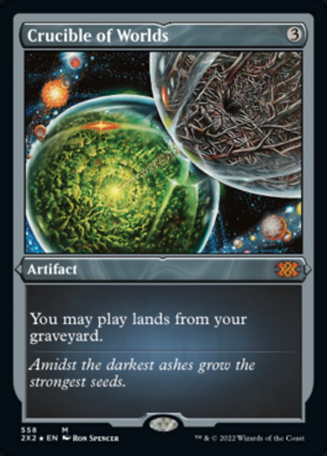 Crucible of Worlds (Foil Etched) [Double Masters 2022] | Good Games North