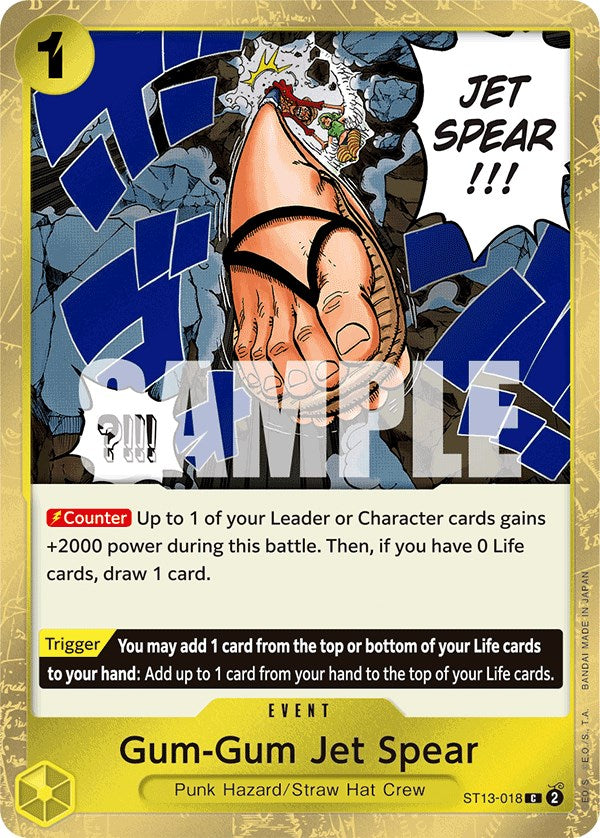 Gum-Gum Jet Spear [Ultra Deck: The Three Brothers] | Good Games North