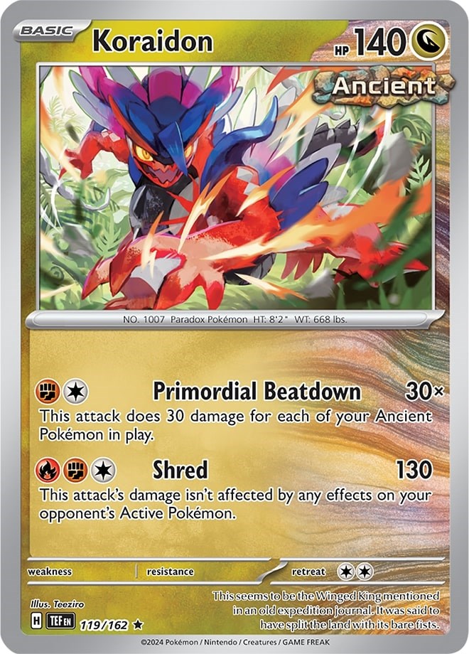 Koraidon (119/162) (Theme Deck Exclusive) [Scarlet & Violet: Temporal Forces] | Good Games North