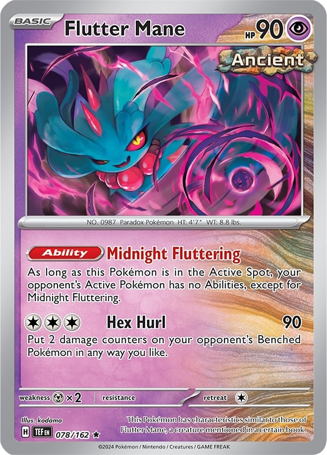 Flutter Mane (078/162) (Theme Deck Exclusive) [Scarlet & Violet: Temporal Forces] | Good Games North