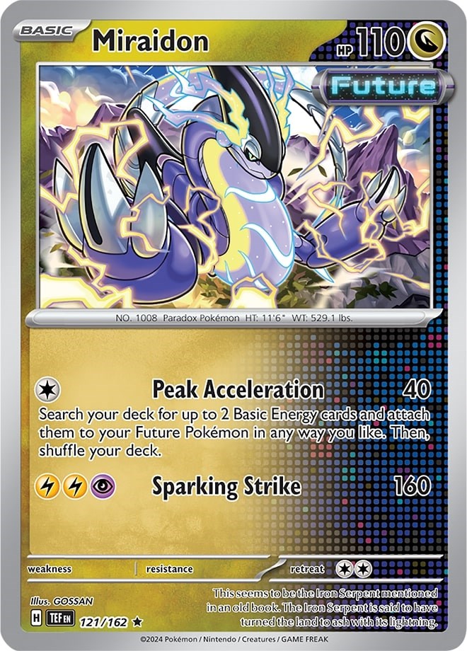Miraidon (121/162) (Theme Deck Exclusive) [Scarlet & Violet: Temporal Forces] | Good Games North
