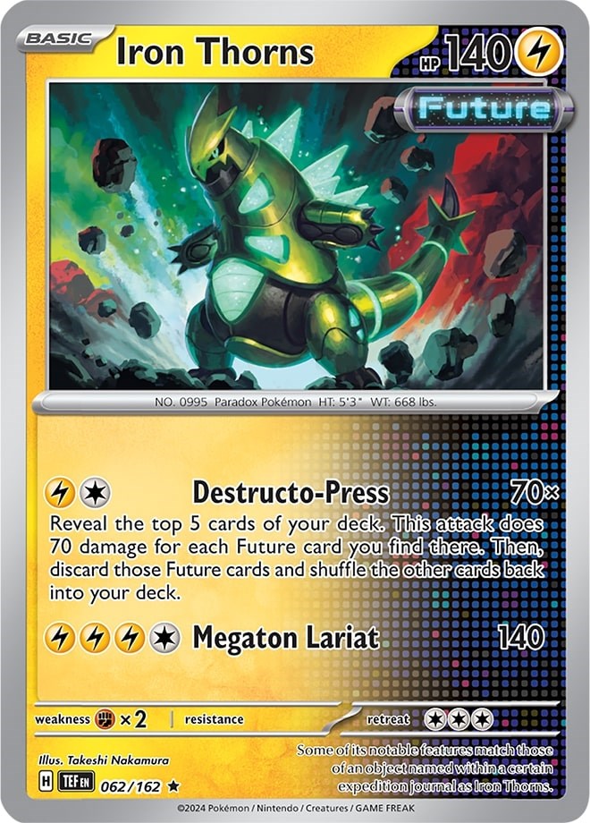 Iron Thorns (062/162) (Theme Deck Exclusive) [Scarlet & Violet: Temporal Forces] | Good Games North