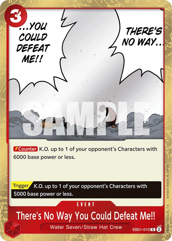 There's No Way You Could Defeat Me!! [Extra Booster: Memorial Collection] | Good Games North