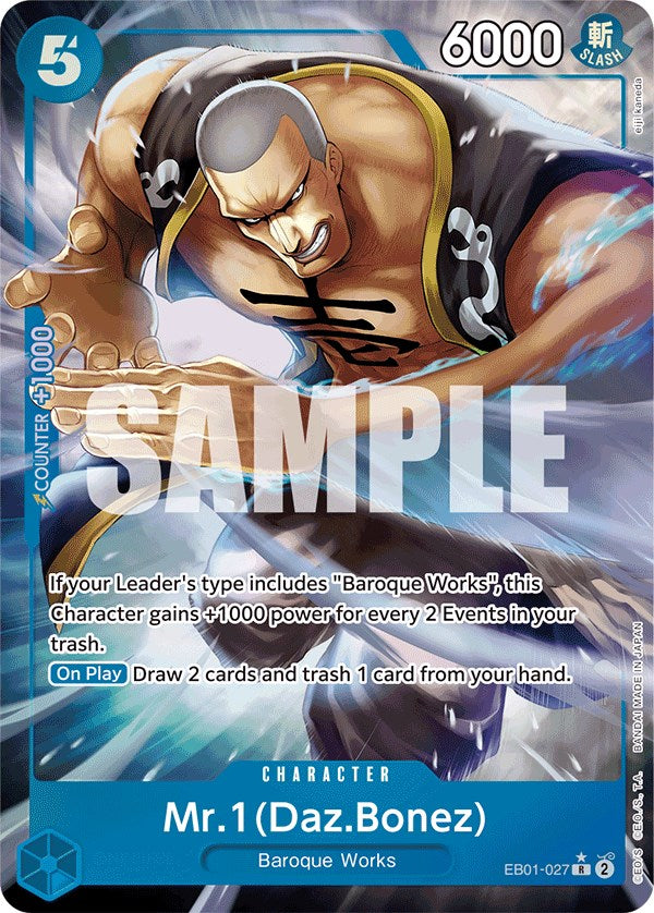 Mr. 1 (Daz.Bonez) (Alternate Art) [Extra Booster: Memorial Collection] | Good Games North