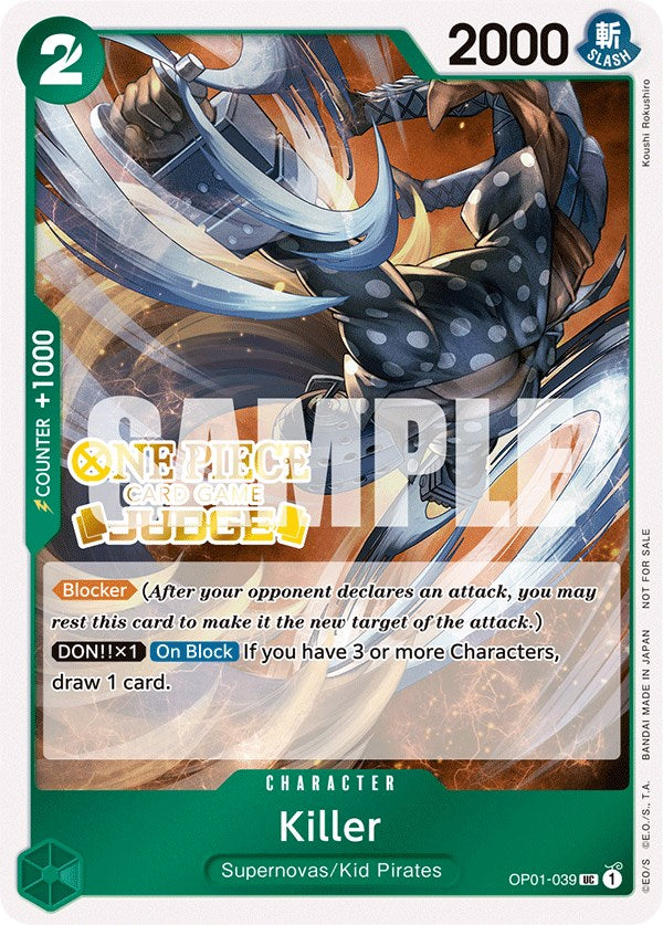 Killer (Judge Pack Vol. 3) [One Piece Promotion Cards] | Good Games North