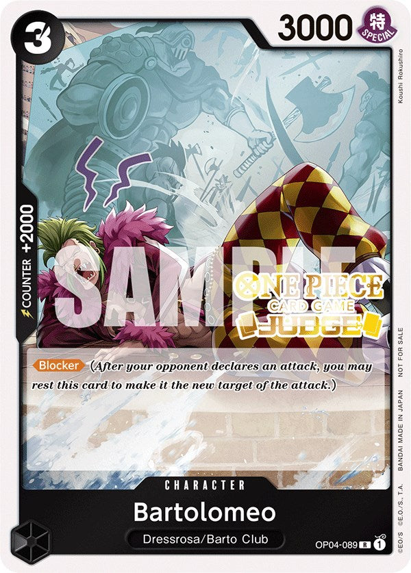 Bartolomeo (Judge Pack Vol. 3) [One Piece Promotion Cards] | Good Games North