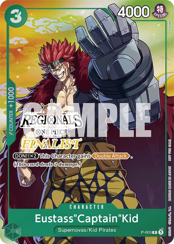 Eustass"Captain"Kid (Offline Regional 2024 Vol. 2) [Finalist] [One Piece Promotion Cards] | Good Games North