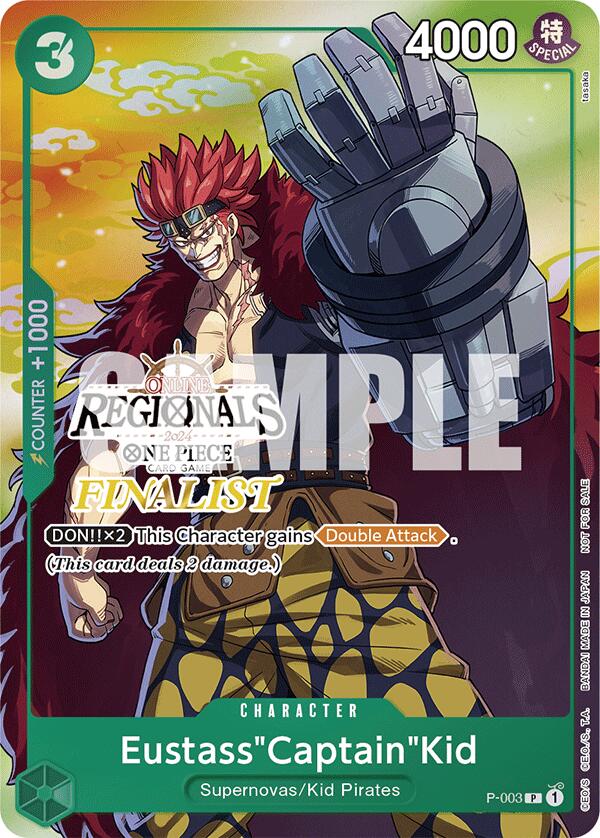Eustass"Captain"Kid (Online Regional 2024 Vol. 2) [Finalist] [One Piece Promotion Cards] | Good Games North