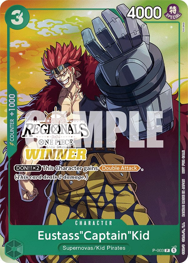 Eustass"Captain"Kid (Online Regional 2024 Vol. 2) [Winner] [One Piece Promotion Cards] | Good Games North