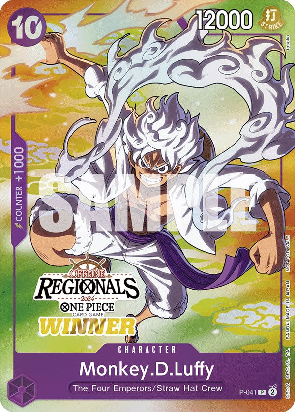 Monkey.D.Luffy (Offline Regional 2024 Vol. 2) [Winner] [One Piece Promotion Cards] | Good Games North