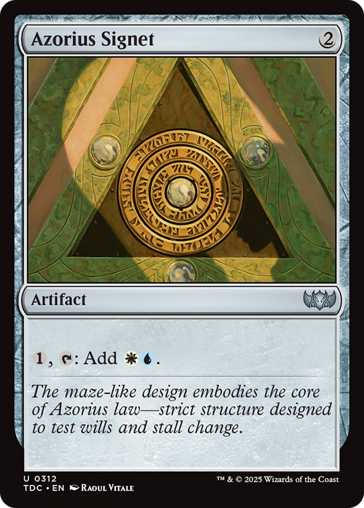 Azorius Signet [Tarkir: Dragonstorm Commander] | Good Games North