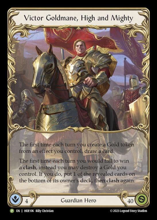 Victor Goldmane, High and Mighty [HER106] (Promo)  Rainbow Foil | Good Games North