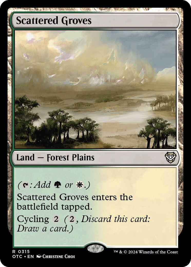 Scattered Groves [Outlaws of Thunder Junction Commander] | Good Games North