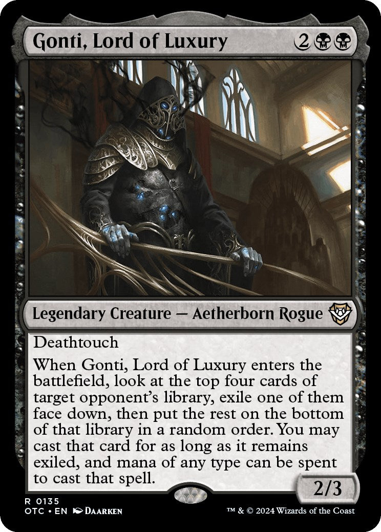 Gonti, Lord of Luxury [Outlaws of Thunder Junction Commander] | Good Games North