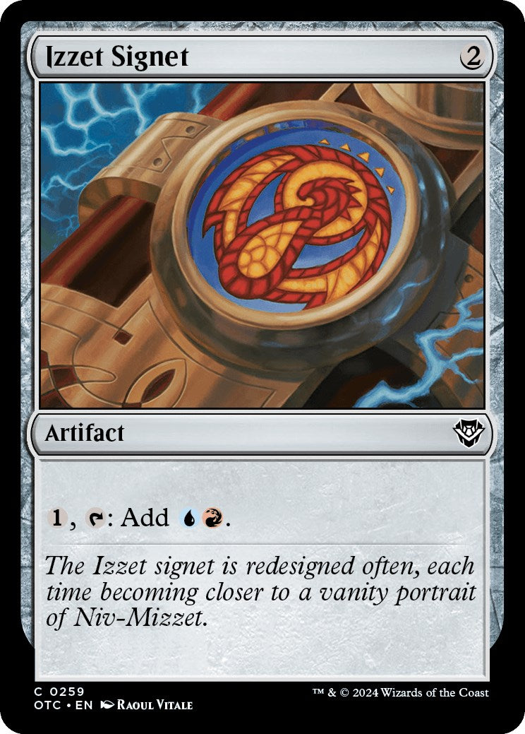 Izzet Signet [Outlaws of Thunder Junction Commander] | Good Games North