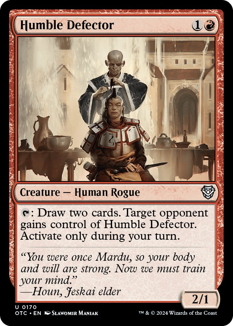 Humble Defector [Outlaws of Thunder Junction Commander] | Good Games North