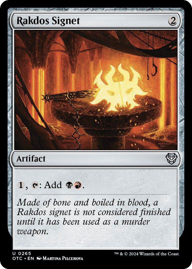 Rakdos Signet [Outlaws of Thunder Junction Commander] | Good Games North
