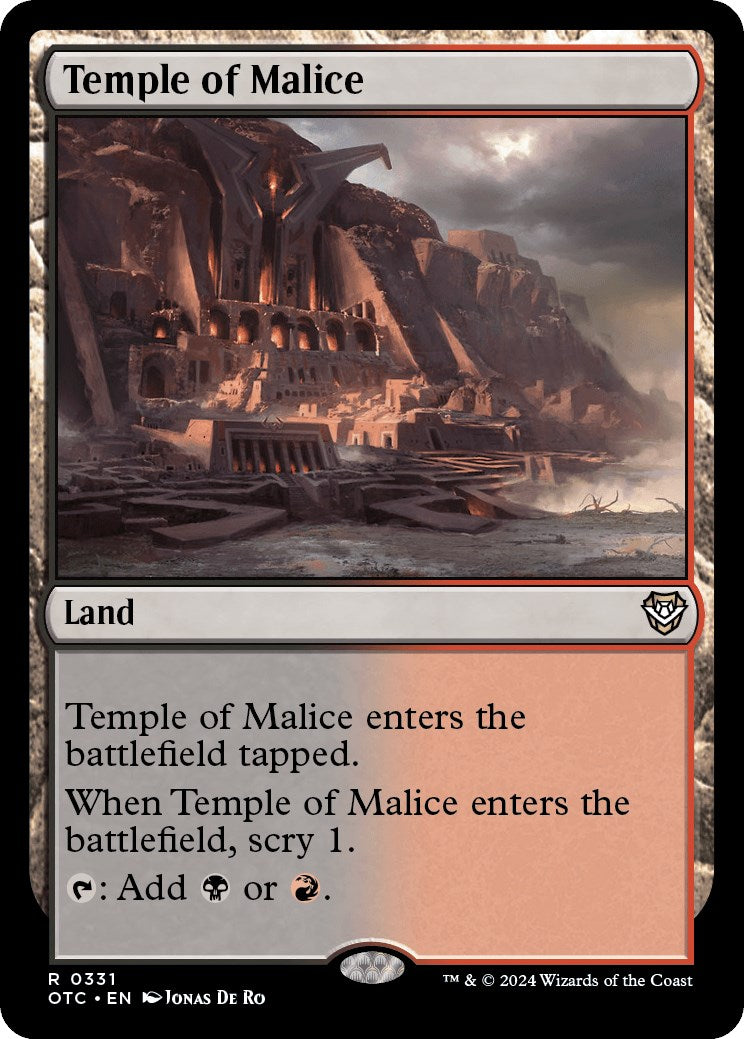 Temple of Malice [Outlaws of Thunder Junction Commander] | Good Games North