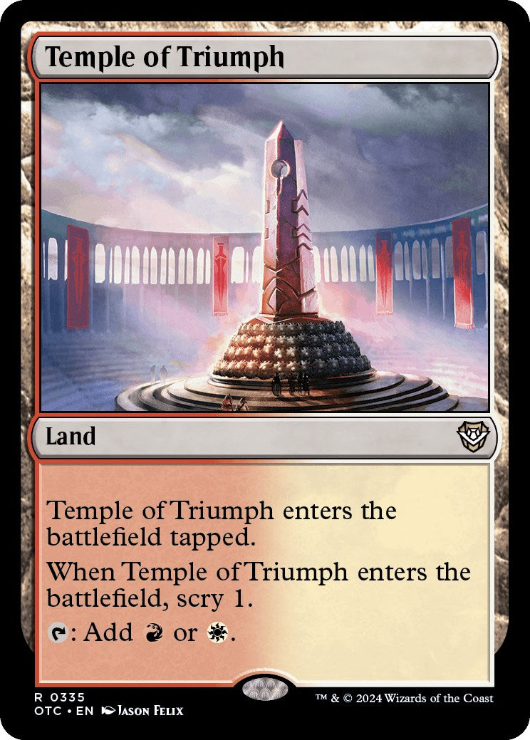Temple of Triumph [Outlaws of Thunder Junction Commander] | Good Games North